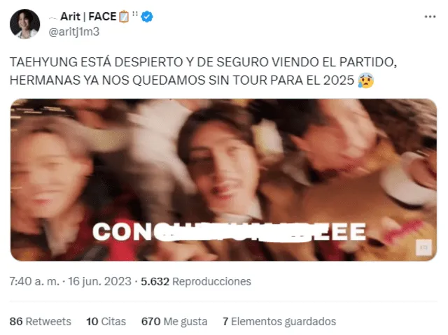  Reacciones de fans peruanos de BTS a la victoria de Perú frente a Corea. Foto: captura Twitter   