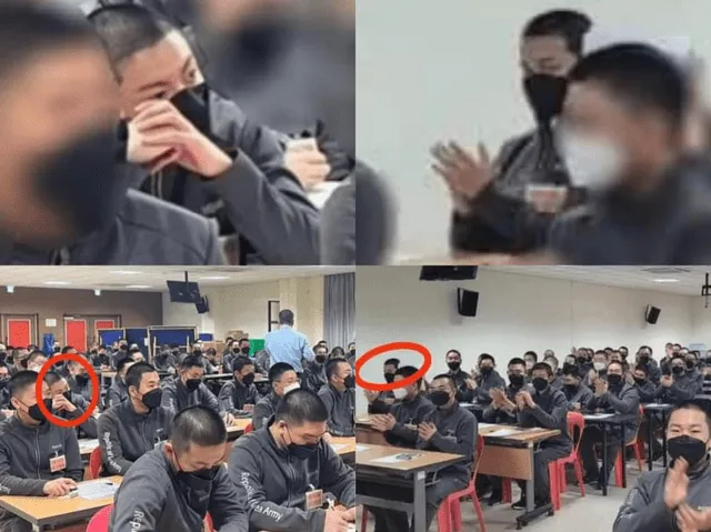  Collage de imágenes de Jungkook y Jimin durante sus clases en el servicio militar. Foto: JikookOrtega/X   
