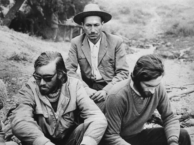  Fernando Parrado, Roberto Canessa y Sergio Catalán. Foto: National Geographic<br>    