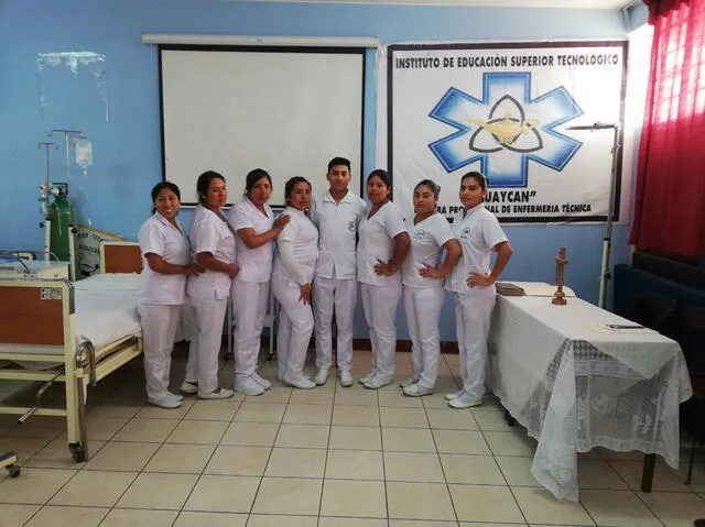 Estudiantes de Enfermería Técnica. Foto: IETSP Huaycán   