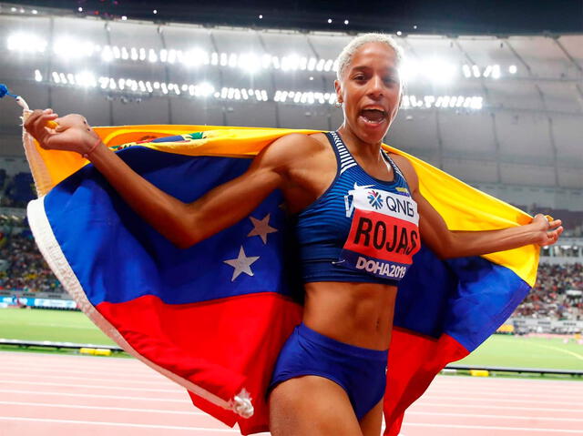 Yulimar Rojas es una de las deportistas venezolanas que participará de los Juegos Olímpicos París 2024. Foto: Eldiario   