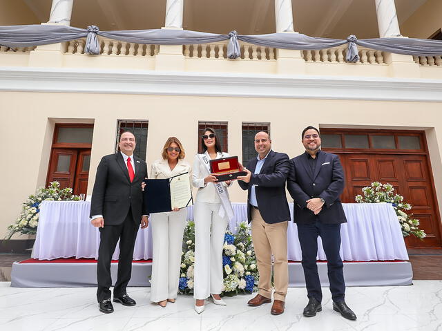  Sheynnis Palacios condecorada en el Perú. Foto: Municipalidad Provincial del Callao   