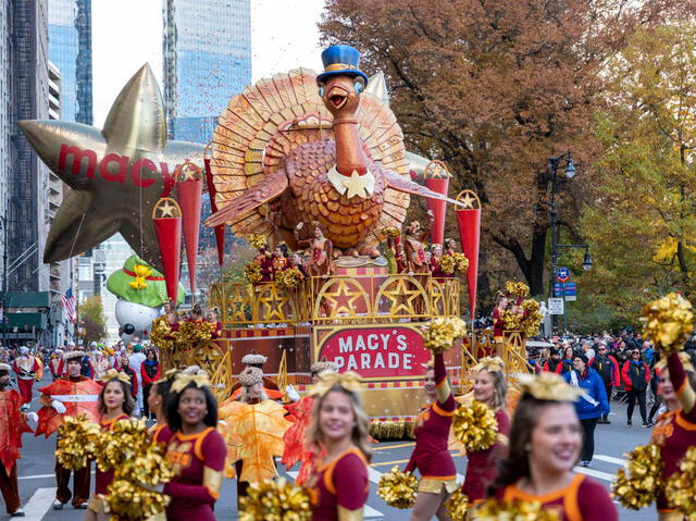 Carruaje de pavo en Macy´s Thanksgiving Day Parade. Foto: Entertainment Weekly   