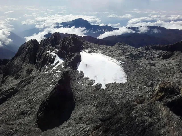 El glaciar Humboldt de Venezuela ha desaparecido. Foto: FMUC.   