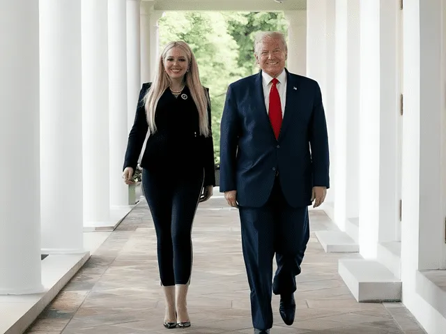  Tiffany Trump fue criada por su madre y con el apoyo económico de su padre. Foto: Vanity Fair<br>    