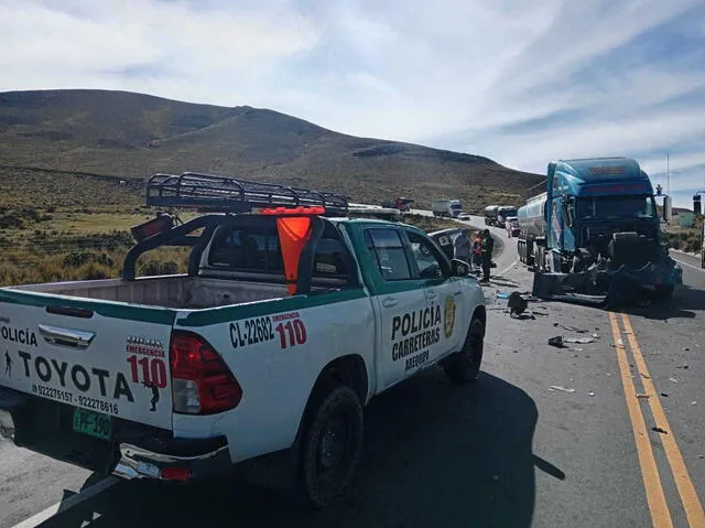 Un choque afectó a diversos pasajeros. Foto: URPI Regiones Un choque afectó a diversos pasajeros. Foto: URPI Regiones
