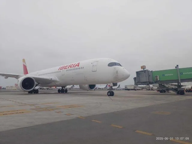 Vuelo en nuevo Jorge Chávez. Foto: LAB   