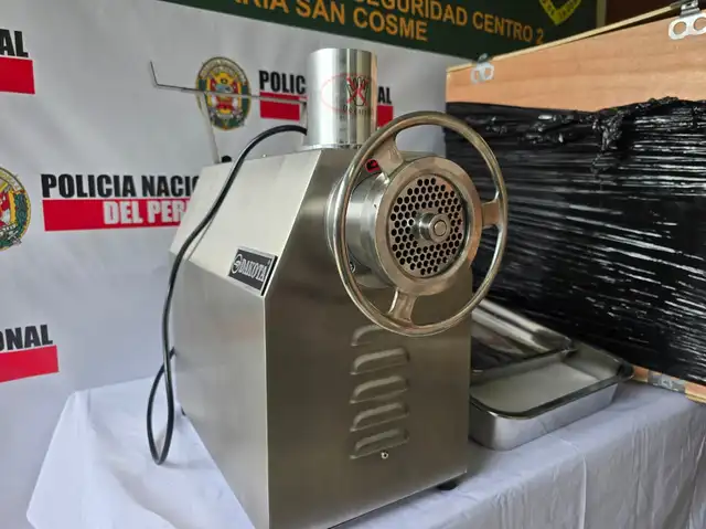  Moledora hallada en poder del detenido. Foto: Melissa Landa / La República    