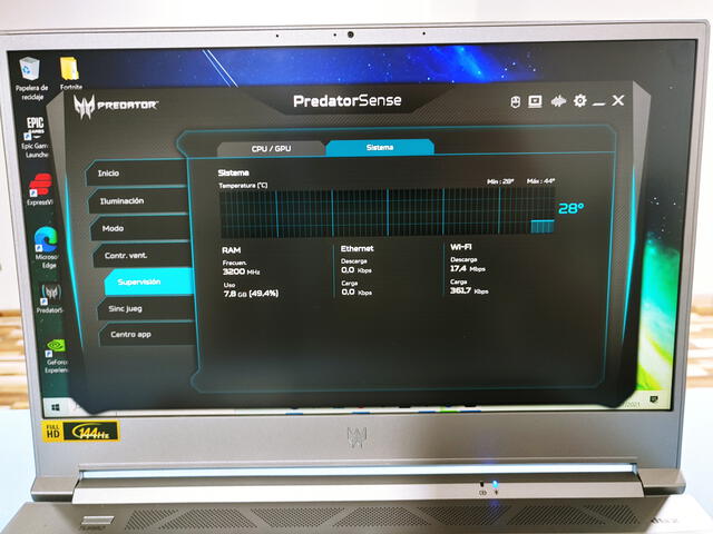 Monitoreo de la CPU y GPU