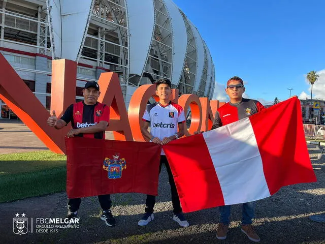 Club posteó fotos de hinchas en Brasil. Foto: Club FBC Melgar