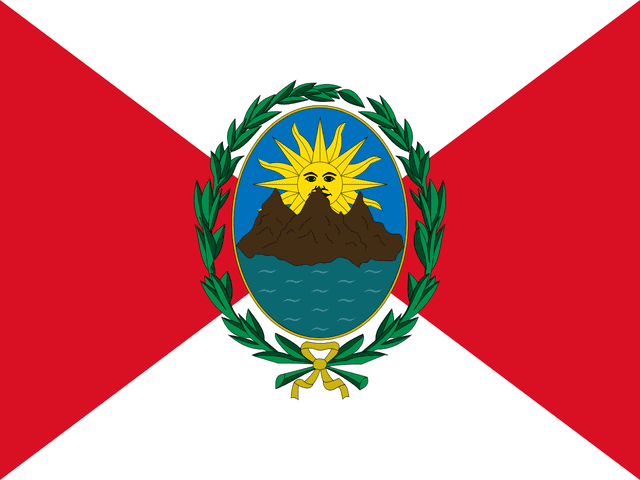 Primera bandera del Perú creada en 1.820.