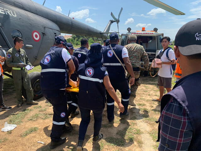 Loreto: rescatan a 10 pasajeros y 2 tripulantes de la avioneta Saeta | Fuerza Aérea del Perú | Alto Amazonas | Aterrizaje de emergencia. Foto: FAP