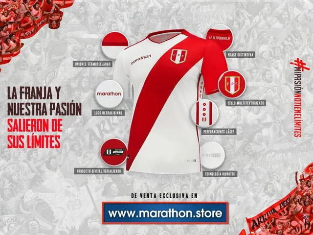Marathon viste actualmente a la selección peruana. Foto: Marathon.
