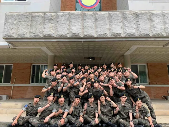 Woo Do Hwan en el servicio militar. Foto: Twitter