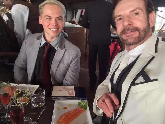 Alejandro Tommasi y su exesposo Óscar Ruíz.