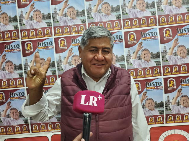 Justo Mayta Livisi, candidato a la alcaldía de Arequipa. Foto: Alexis Choque / La República