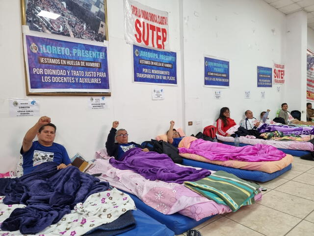 Huelga de hambre Sutep: docentes piden incremento de presupuesto para el sector Educación