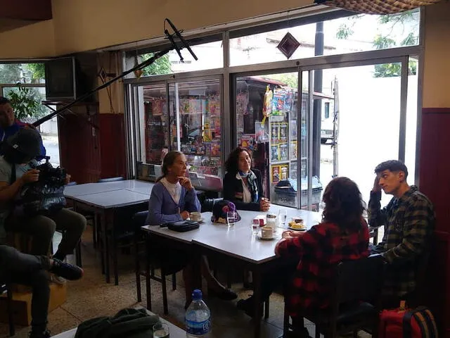 Stefano Tosso en las grabaciones de "La camiseta". Foto: Stefano Tosso/Instagram