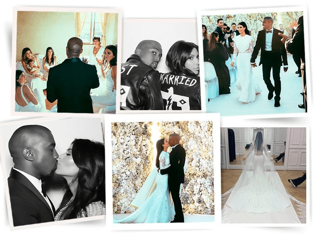 Kim Kardashian y Kanye West desmienten rumores de separación al celebrar sexto aniversario de bodas en Instagram.
