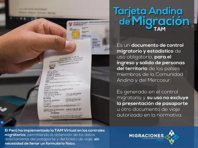 Tarjeta Andina de Migración