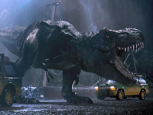 El T-Rex es uno de los protagonistas de Jurassic Park. Créditos: Universal Studios