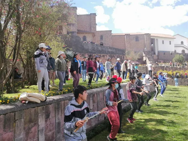 Ensayo del Inti Raymi en el Qorikancha. Foto: Difusión.