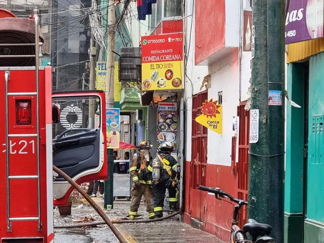 Incendio en Gamarra 17 junio 2022