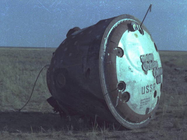 Cuando la cápsula del Soyuz-11 regresó a la Tierra, los tripulantes en su interior ya habían muerto por la descomprensión. Foto: Roscosmos