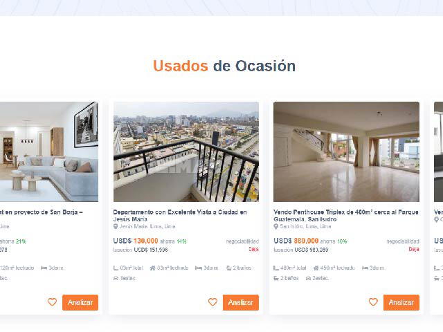 El uso de la inteligencia artificial permite al usuario observar las diversas opciones en la búsqueda de una vivienda. Foto: captura de Web Gojom