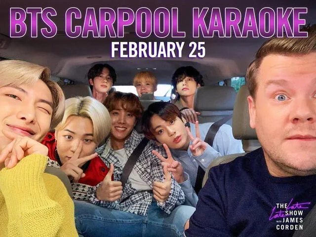 BTS Carpool Karaoke The Late Late Show with James Corden