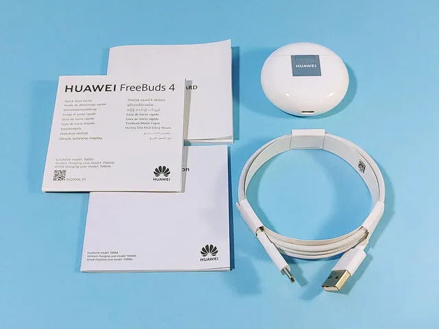 Accesorios de la caja de los Huawei FreeBuds 4