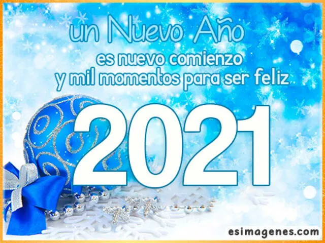 Tarjetas de Año Nuevo 2021. Foto: Es imágenes