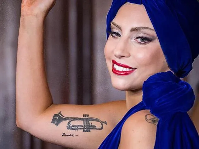 Tatuaje de Lady Gaga. Foto: Twitter