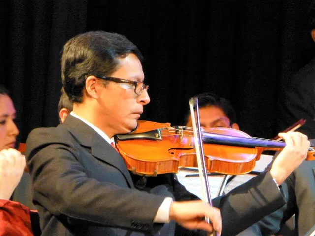 Paul Oroz, concertino en la Orquesta Sinfónica del Cusco. Foto: Difusión.