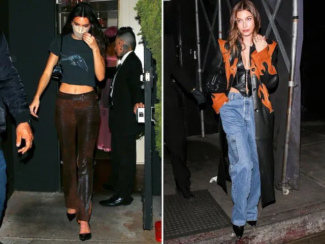Kendall Jenner y Hailey Bieber también fueron a la reunión de Kanye West. Foto: TMZ