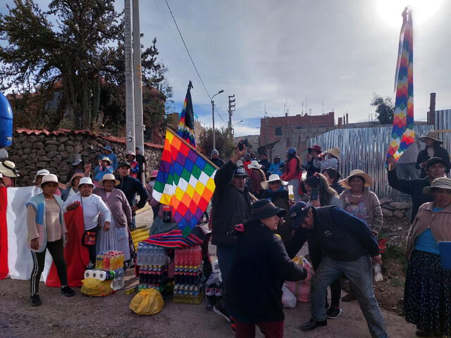 Los pobladores continuarán enviando alimentos para los representantes enviados a Lima.