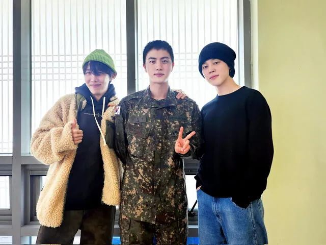  Jin en el servicio militar. Foto: Instagram/jin 