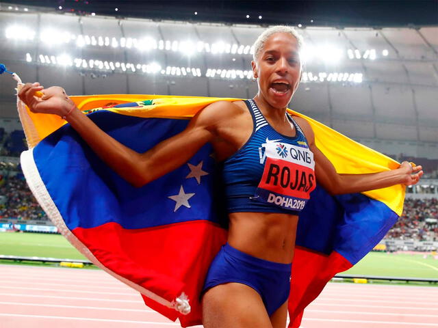 Yulimar Rojas representando a Venezuela. Foto: El Diario   