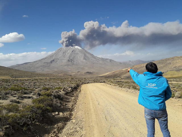  Volcán Ubinas: esta fotografía en realidad corresponde al IGP y fue tomada en 2019. Foto: IGP   