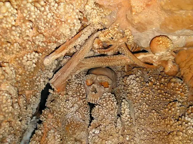  Así fue encontrado el hombre de Altamura, en la cueva de Lamalunga, al sur de Italia. Foto: Ministry of Cultural Heritage and Activities / Superintendent of the Archeology of Puglia   