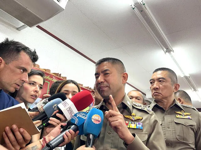 La Policía tailandesa declaró sobre los avances de la investigación del asesinato de Edwin Arrieta. Foto: EFE   