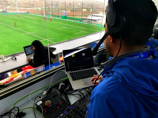 El DJ peruano durante su participación en los Panamericanos 2019, en Perú. Foto: cortesía de Luis Gustavo Oc Barba El DJ peruano durante su participación en los Panamericanos 2019, en Perú. Foto: cortesía de Luis Gustavo Oc Barba