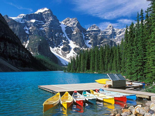 La mejor época para visitar el Parque Nacional de Banff es desde mediados de junio hasta mediados de octubre. Foto: AFP   