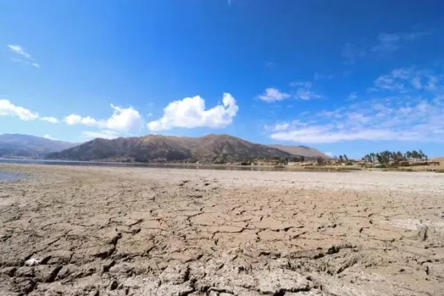  Laguna de Piuray continúa secándose. Foto: difusión    