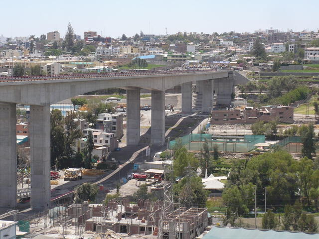  Así luce el Puente Chilina. Foto: Andina   