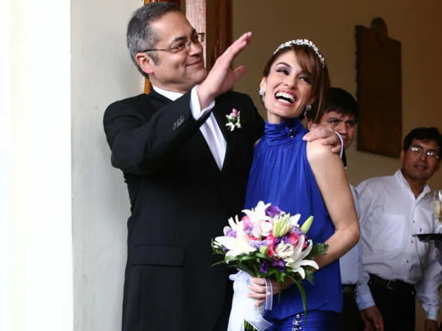Roberto Reátegui, padre los hijos de Mónica Delta, se casó con Mávila Huertas en el 2009. Foto: archivo LR   