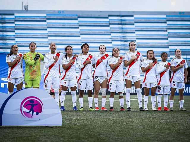  La selección peruana femenina sub-20 contó con varias jugadoras nacionalizadas. Foto: FPF.   