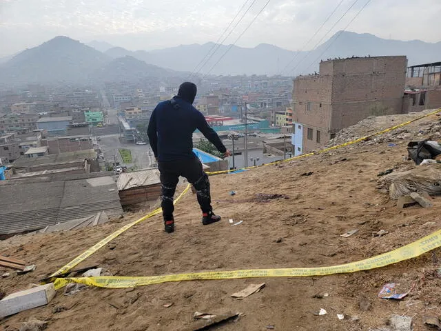 Preciso lugar del homicidio contra mujer de 40 años. Foto: Bella Alvites/La República   