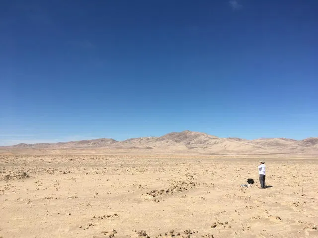  El Valle de Yungay, en el desierto de Atacama, tiene una extensión aproximada de alrededor de 15 kilómetros de largo y unos 5 kilómetros de ancho en su parte más amplia. Foto: CSIC   