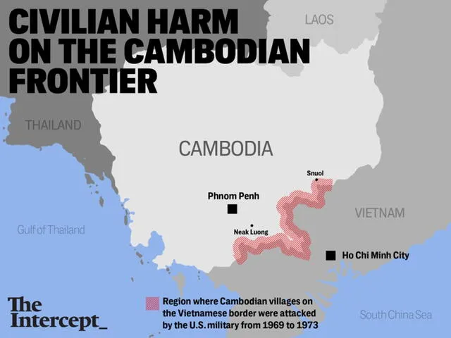  Varias personas de Camboya migraron a Tailandia, país con el cual limitan. Foto: The Intercept<br>  